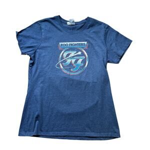 Foo Fighters tee shirt blue women cut